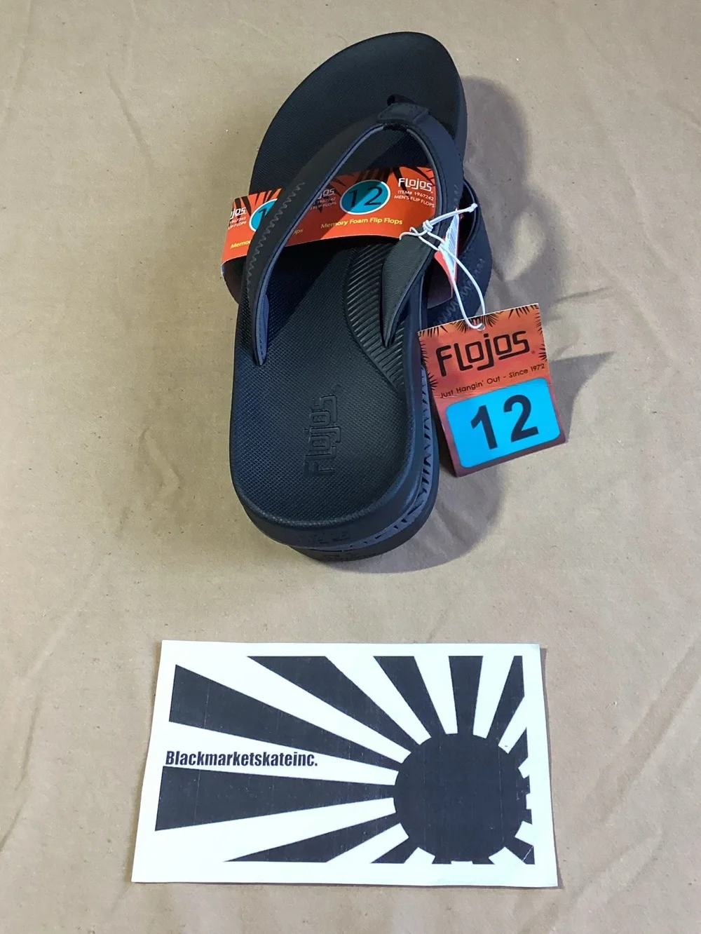 Flojos Memory Foam Flip Flops (Item #1967242) Men's Size 12